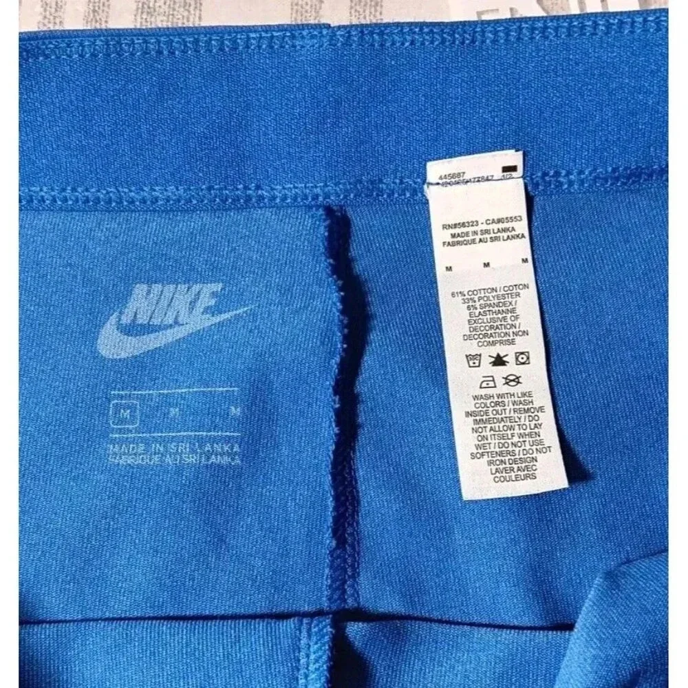 Nike Sportswear High-Waisted Big Logo Leggings Women's Blue‎ - Medium